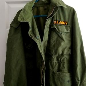 Vintage Army Men's Field Coat 1950s